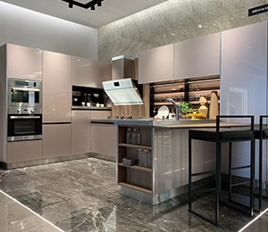 Kabinet dapur melamin kombinasi warna dengan kabinet dapur yang bagus